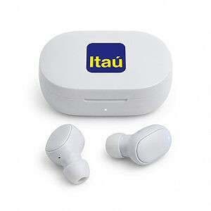 Fone de Ouvido Bluetooth Touch com Case Carregador Personalizado