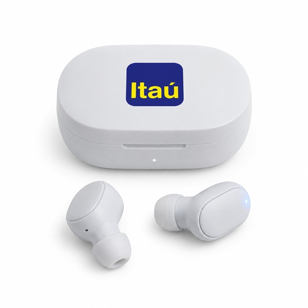 Fone de Ouvido Bluetooth Touch com Case Carregador Personalizado