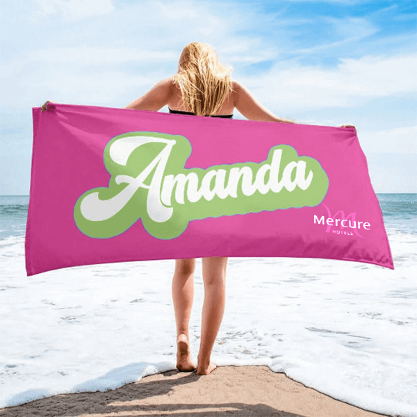 Toalha de Banho Personalizada com Nome