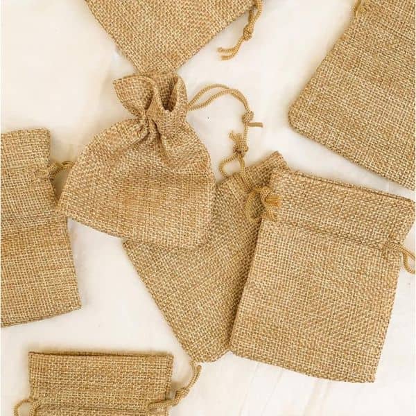 60 Unidades De Saquinhos Em Juta Para Festa