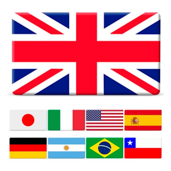 Adesivo Resinado de Países Personalizado