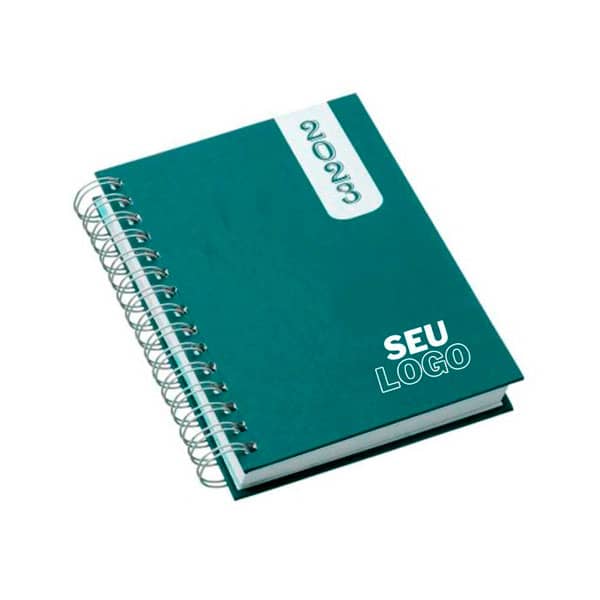 Agenda Espiral com Sua Logo