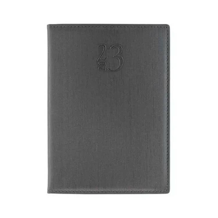 Agenda Executiva Chumbo Escovado Personalizada