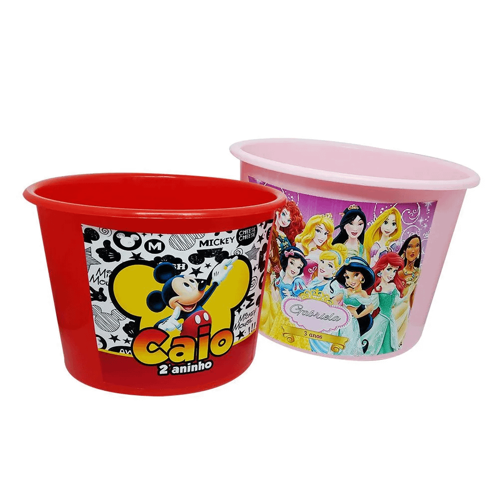 Balde de pipoca para personalizar