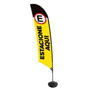 Bandeira Personalizada - Wind Banner - Base, Haste e Tecido