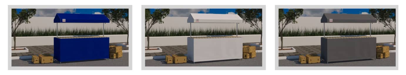 Barraca de Feira com Balcão Personalizado