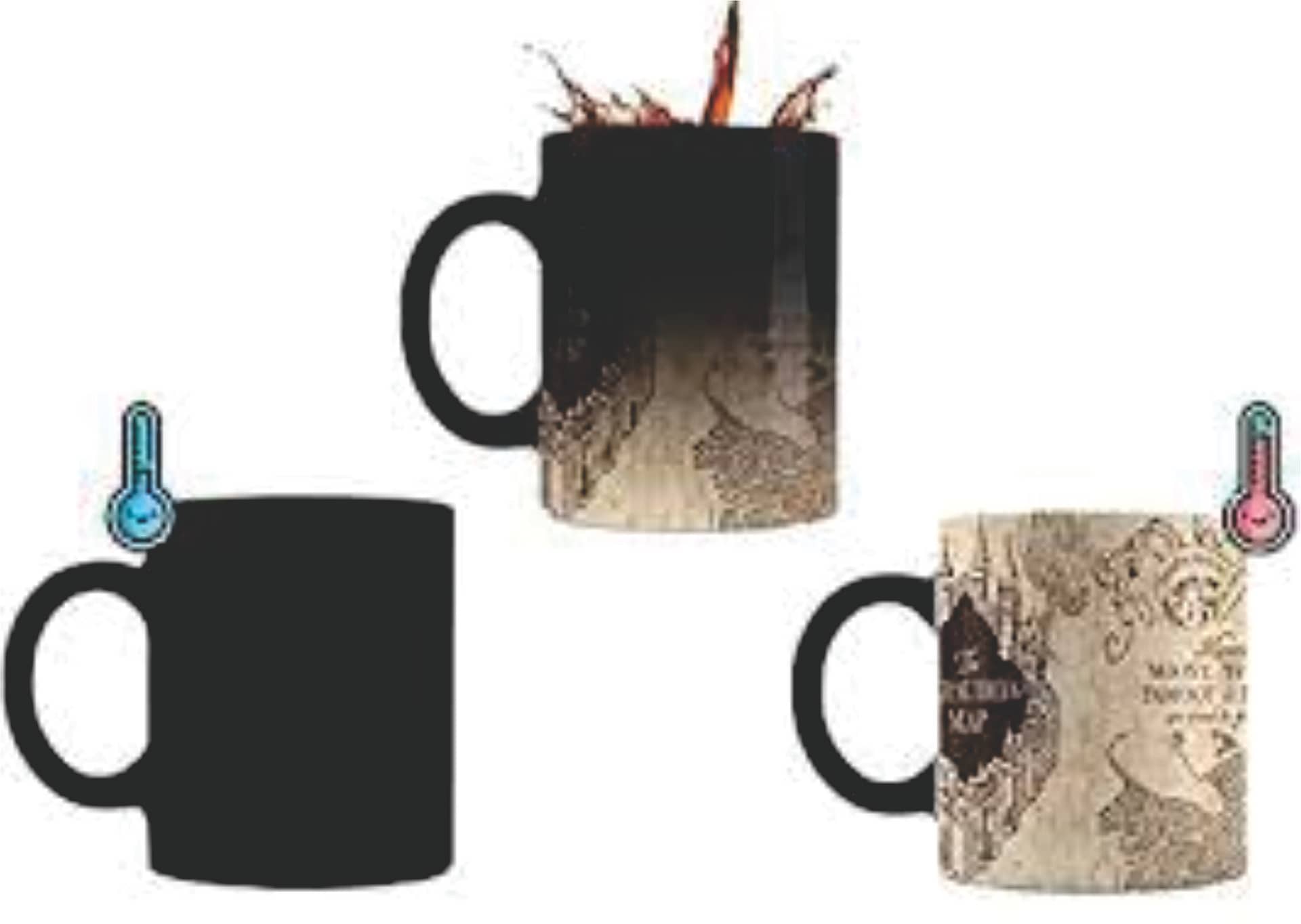 Caneca Mágica Harry Potter Mapa Maroto