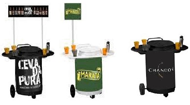 Carrinho Cooler Balcão 75 latas