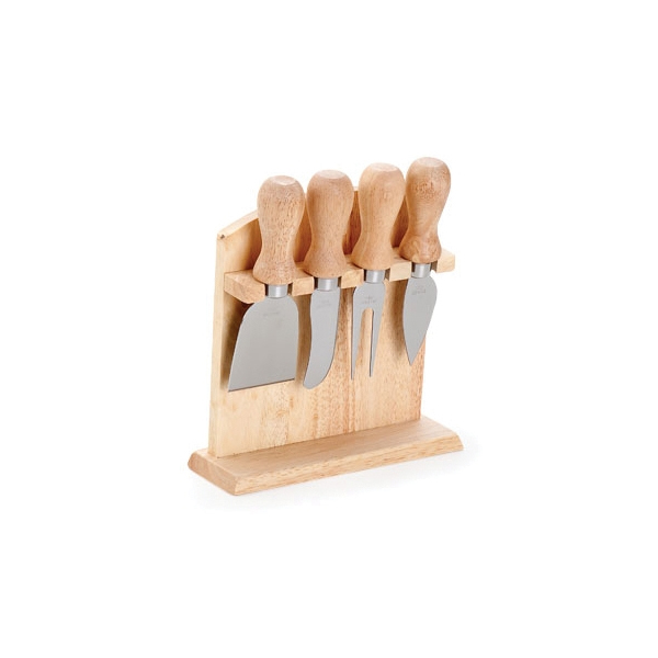 Conjunto para Queijo Personalizado com Suporte