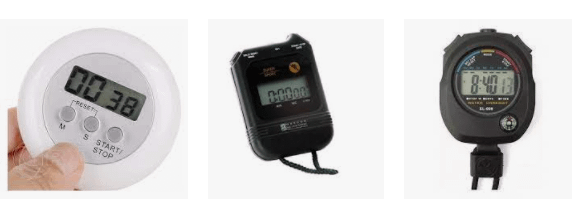 Cronômetro digital para brinde