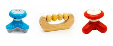 Massageador manual de madeira