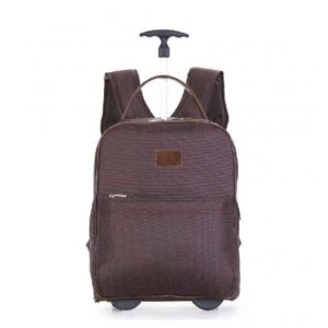 Mochila de Couro com Plaquinha Personalizada