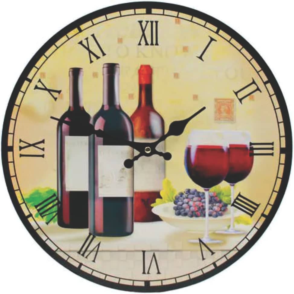 Relógio de Parede Vinho