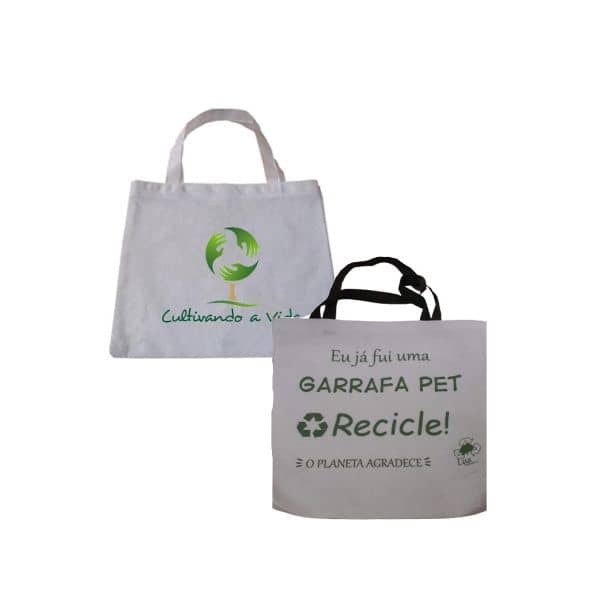 Sacola Em Tecido De Garrafa PET Reciclado