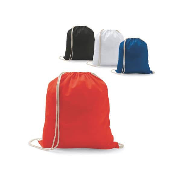 Sacola Tipo Mochila de Algodão Personalizada