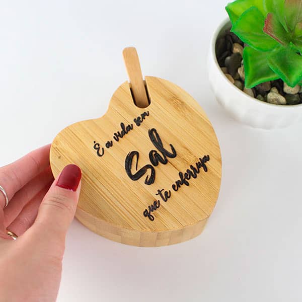 Saleiro Coração Personalizado