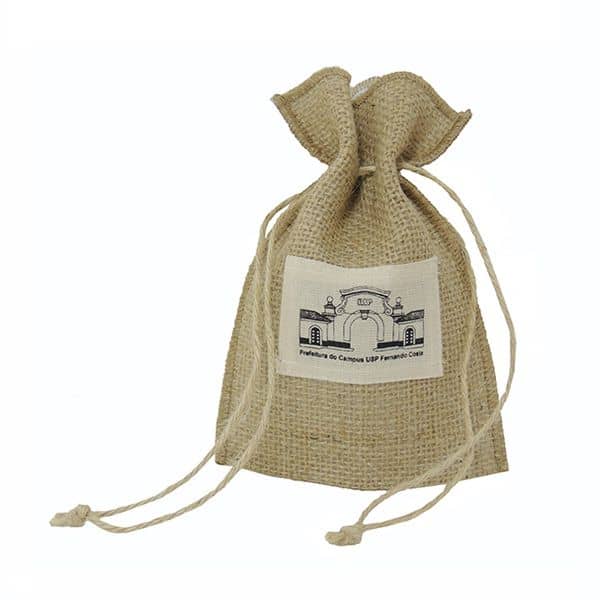 Saco Em Juta com Cordão