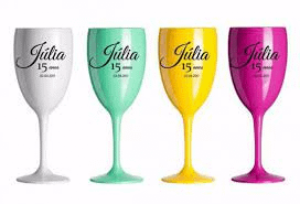 Taça de acrílico personalizada