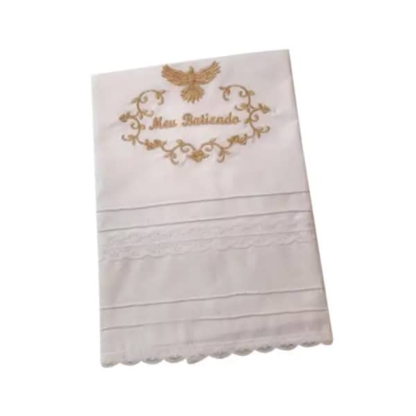 Toalha de batizado personalizada