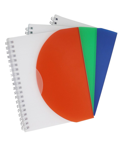 Bloco personalizado com capa plástica