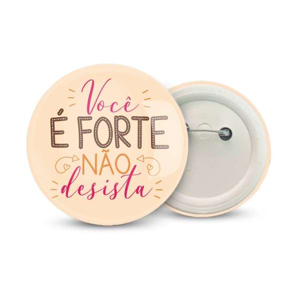 Botton Americano com Alfinete Personalizado